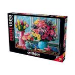 1000 Parça Puzzle: Rengarenk Buketler