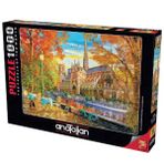 1000 Parça Puzzle: Sonbaharda Notre Dame