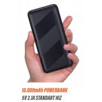 10000 mAh PowerBank Lithium Polymer 5V 5.1A Standar Hızlı Taşınabilir Şarj Cihazı