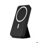 10000MAH 20W Wireless Magsafe Lüx Deri Stand Kablosuz Taşınabilir Batarya Li-Iyon Powerbank