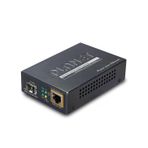 1000Base-X to 10/100/1000Base-T 802.3at PoE Media Converter, LC Fiber Interface, Supports Multi / Single Mode SFP module, Distance up to 120km max. (Varies on SFP module)