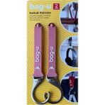 1000NAR 2'li Pembe Bag-U Araba Koltuk Kancası / Çanta Asma Aparatı / Askılık / Bebek Arabası Askı Aparatı