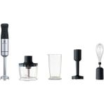 1000W Çelik Blender Seti, 1.2 Litre, Siyah, Dayanıklı ve Şık Tasarım - Ahşap