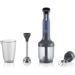 1000W Ergonomik Çubuk Blender Seti, Derin Mavi, Güçlü ve Şık Tasarım