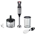 1000W Paslanmaz Çelik Blender Seti, Siyah, Ergonomik ve Şık Tasarım - Ahşap