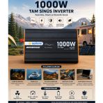 1000w Tam Sinüs İnverter 12v Ac Çevirici | Sessiz Fanlı, Usb Çıkışlı, Araç Karan Tekne Solar Uyumlu