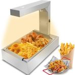 1000W Ticari Gıda Isıtma Lambası, Patates Kızartması Isıtıcısı, Paslanmaz Çelik Isıtma Dolabı İstasyonu, Ayarlanabilir Sıcaklık 86-185℉, Cips Kızarmış Tavuk Kızartması Için