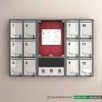 1001 Dijital - 12 Dairelik Apartman Ilan Panosu ve Posta Kutusu