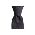 1001 Kravat KS0048 Koyu Gri Desenli 7,5 Cm Genişliğinde Ipek Kravat