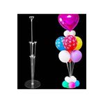 1001 Led 7 Li Balon Standı Çubuk Ve Başlıklar Şeffaf