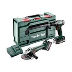 1001 Metabo 685204500 Combo 2.4.3 Bs 18 Akülü Matkap + W 18 L 9-125 Akülü Avuç Taşlama Seti (1 Adet