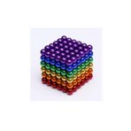 1001Hediye 6 Farklı Karışık Altı Renkli Sihirli Manyetik Toplar Neodyum Mıknatıs Bilye 216 Adet 5 mm Neo Cube