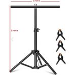 100*200CM T Stand Bar Fon Perde Pvc Background Backdrop Çekim Standı T-Shape 1X2M