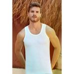 10041004 Berrakk Erkek Beyaz Atlet 6'lı Paket %100 Pamuk 1004