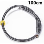 100CM Tarzı Dış Çap 14XİÇ Çap 7mm Mutfak Banyo Bataryası Için Sianco Paslanmaz Çelik Tesisat Patlama Geçirmez Esnek Örgülü Hortum Su Borusu 20CM~200CM (Yurt Dışından) - Sıhhi Tesisat Araçları