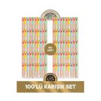 100'lü Karışık Kedi Krema Ödül Maması 100x14 gr