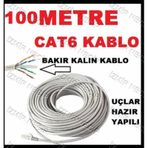 100M METRE ETHERNET CAT6 LAN PATCH İNTERNET KABLOSU NETWORK AĞ