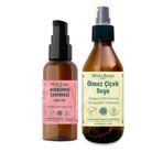 100ml Kuşburnu Çekirdeği Yağı, Organik Ölmez Çiçek Suyu 150ml