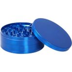 100MM Mavi Xl Grinder Premium 4 Katmanlı Geniş Hazne Manuel Kahve Baharat Öğütücü Parçalayıcı Büyük Boy
