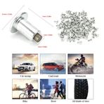 100pcs 6.5mm 0.3 inç Tekerlek Lastik Saplama vidaları, Kar Lastiği saplamaları Için Araba, ATV, Motosiklet, çelik, Tungsten Için güçlü önleyici çiviler (JX6.5-8-1)