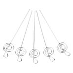 100pcs Not Klip Metal Tel Kart Kartı Tutucu Tutucu Ekran Tutucu Not Kablolu Müzik notası Tel Klips Poster Stant Kordon Tutucu Poster Kağıt Not Kartı, Klips Fotoğraf Tutucular