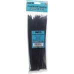 100PCS Siyah 3.6X250MM Plastik Cırt Kelepçe