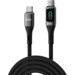 100W 5A Qc4.0 LED Ekranlı E-Mark Çipli USB Pd Type-C Hızlı Şarj ve Kablosu 1 Metre