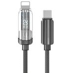 100W Dijital Göstergeli Type C To Lightning 1 Metre Pd Hızlı Şarj Kablosu (Zpx) - Ear-Ec-188Cl