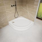 100X100 Oval Yassı Panelli Duş Teknesi H:18 cm