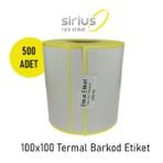 100x100 TERMAL BARKOD ETİKET (1 RULO 500 ad)