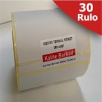 100x135 Termal Etiket | 30 Rulo Barkod Etiketi | Kalite Barkod
