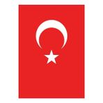 100X150 cm Türk Bayrağı Kenarı Dikişli %100 Polyester+Pamuklu (Alpaka Kumaş) - Kırmızı - 1 Adet