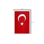 100x150 Türk Bayrağı (1MX1.5M) Özel Rüzgar Geçirgen Güneşe Yağmurra Dayanıklı Özel Kumaş