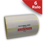 100x20 Termal Etiket | 6 Rulo Barkod Etiketi | Kalite Barkod