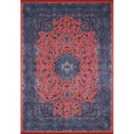 100x300 cm Hubballi Lacivert Madalyon Yün El Dokuma Modern Geometrik Etnik Eskitme Desenli Boho Oturma Odası Salon Yolluk Koridor Mutfak Halısı
