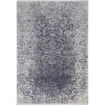 100x300 cm Zapopan Gri Madalyon Yün El Dokuma Modern Geometrik Etnik Eskitme Desenli Boho Oturma Odası Salon Yolluk Koridor Mutfak Halısı