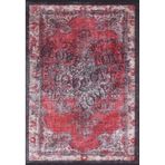 100x400 cm Sandomierski Kırmızı Madalyon Yün El Dokuma Modern Geometrik Etnik Eskitme Desenli Boho Oturma Odası Salon Yolluk Koridor Mutfak Halısı