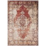 100x500 cm Nazarovo Kahverengi Vintage Yün El Dokuma Modern Geometrik Etnik Eskitme Desenli Boho Oturma Odası Salon Yolluk Koridor Mutfak Halısı