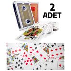 101 65 2 Adet İskambil Pişti Oyun Kağıdı Briç Batak 52 Oyun Kağıdı İskambil Kartı