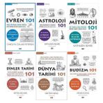 101 Serisi 6 Kitap Set / Evren 101 - Astroloji 101 - Mitoloji 101 - Dinler Tarihi 101 - Dünya Tarihi 101 - Budizm 101