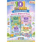 101 Sticker Etkinlik Kitabı (4 Kitap) (Taşıtlar-Prenses-Hayvanlar-Tatil)