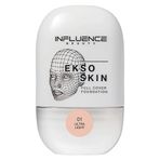 10209690 Influence Beauty Full Cover Fondöten Ekso Skin 01 Alabaster High Coverage Foundation For Flawless Complexion