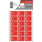 103 TÜRK BAYRAĞI STİCKER KARE