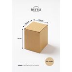 10,5x10,5x14cm Kilitli Kraft Kutu 25 Adet