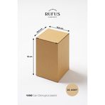10,5x10,5x18cm Kilitli Kraft Kutu 25 Adet