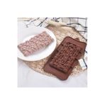 106- Siliko World Silikon Çikolata Bar Kalıpları, Ev Yapımı Çikolata Protein Ve Enerji Bar Kalıpları, Kahverengi