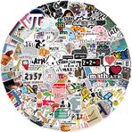 108 adet matematik çıkartması, komik matematik karikatür çıkartması, su şişesi, dizüstü bilgisayar, bagaj, kaykay, gitar, gençler ve çocuklar için hediyeler