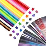 1080 Adet Origami Yıldızlı Kağıt Şerit, Kendin Yap El Yapımı Karışık Renk Origami Yıldızlar, Yüksek Kaliteli Şeritler Kağıt Şeritler Yıldızlar, Arkadaşlar ve Aile için Dekorasyon Kağıt Şeritleri