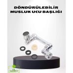 1080° Dönebilen Musluk Ucu – Su Tasarruflu Esnek 360° Çift Eksenli Başlık (Kopya)