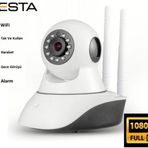 1080P 2MP 360 derece Full HD Kablosuz IP Gece Görüşlü WİFİ Güvenlik Kamerası
